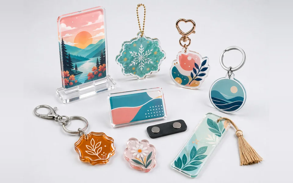 Custom acrylic ornaments