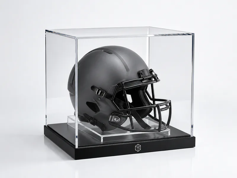 Football Helmet Cases acrylic sports memorabilia display case
