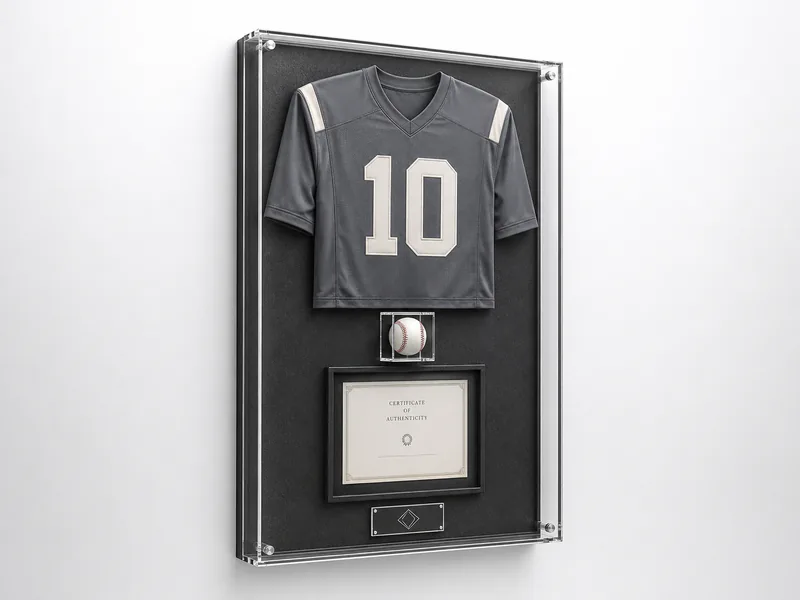 Multi-Piece Memorabilia Cases acrylic sports memorabilia display case