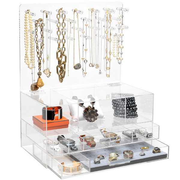 Personalized Acrylic Jewelry Organizer Stand – A Wink and A Nod