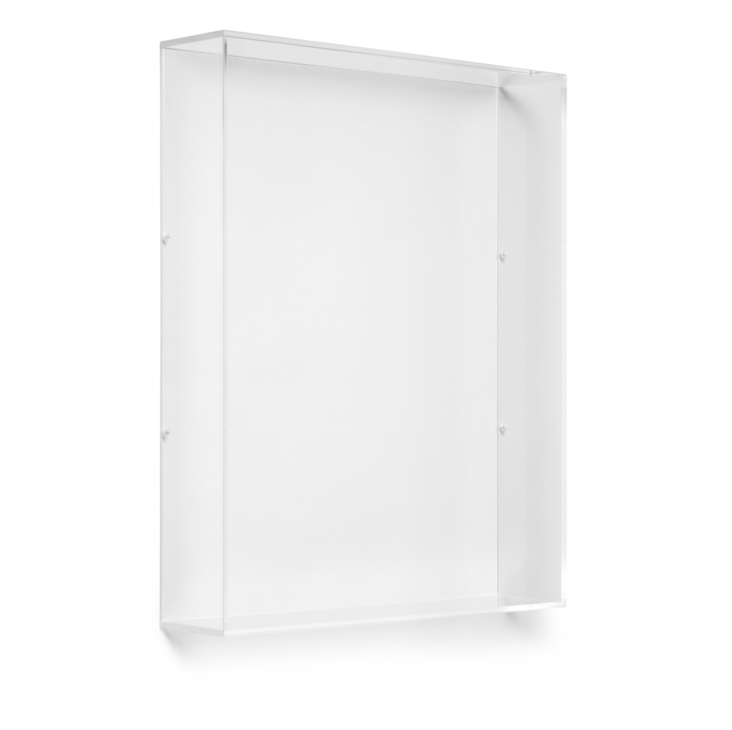Acrylic Shadow Box, Transparent Shadow Box Frame,Shadow Boxes Display Cases for Wall Mount and Tabletop, Inner Depth 1.77 in