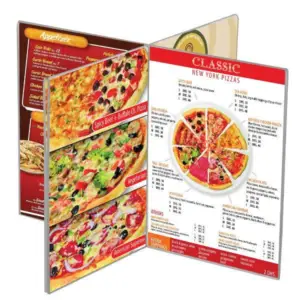 acrylic sign holder for restaurants and cafes