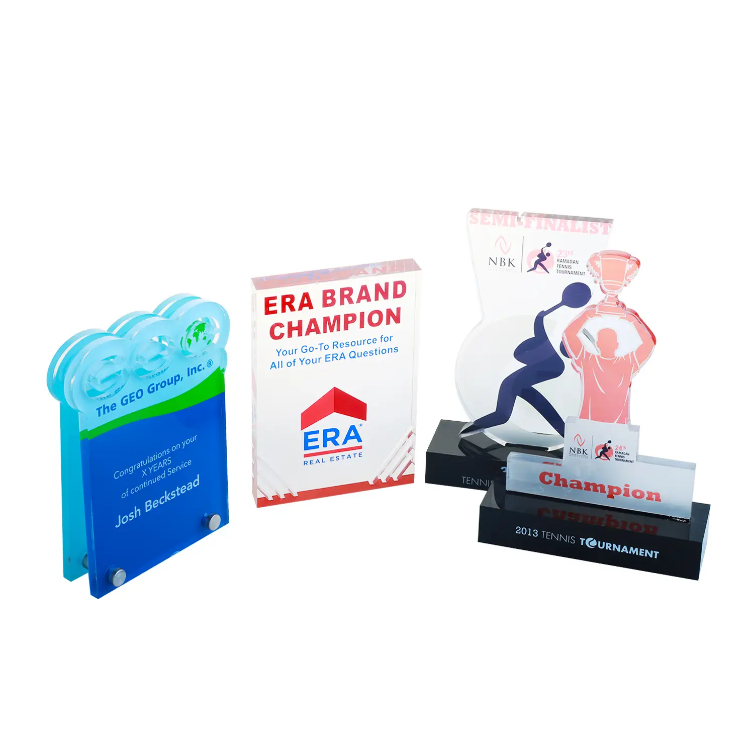 custom acrylic trophies