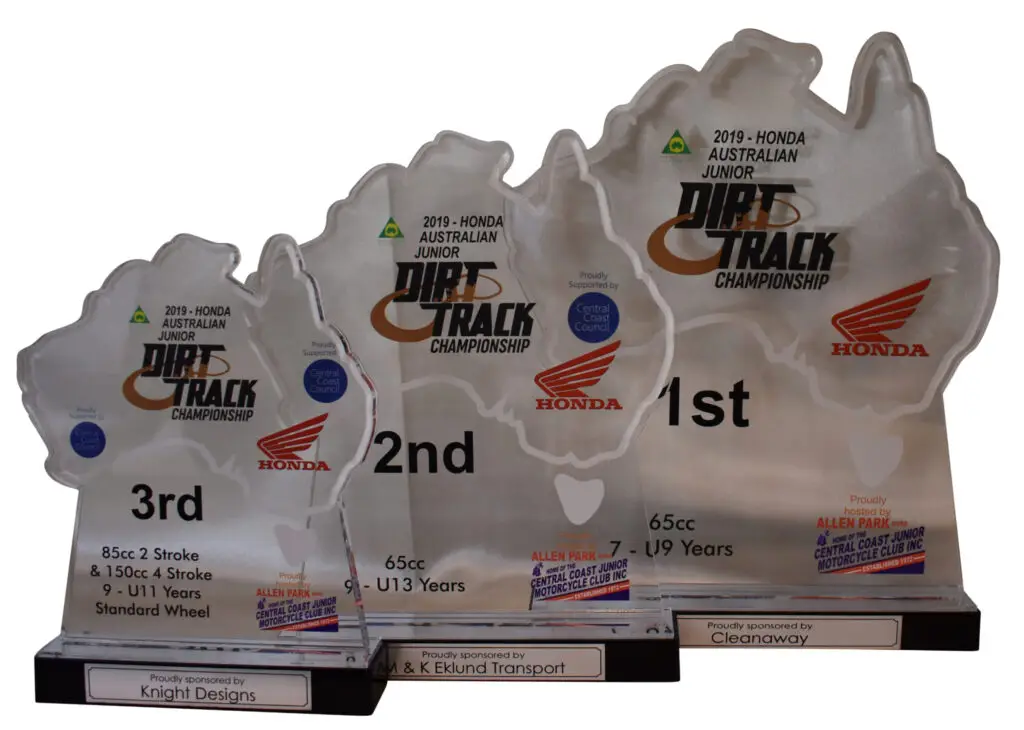 custom size acrylic trophies